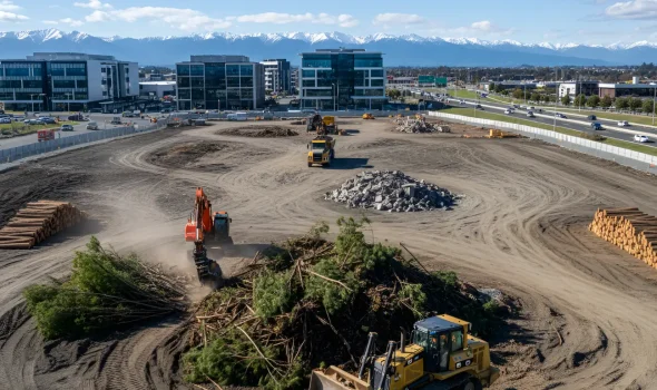 Full Range of Construction Support Services | Earthworks Christchurch At Earthworks Christchurch, we do Land Clearing as part of a full range of construction support services, helping Christchurch builders and developers prepare their sites for success.
