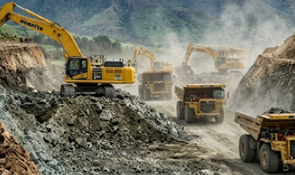 Roading Contractors Christchurch carrying out large-scale excavation and earthworks with heavy machinery