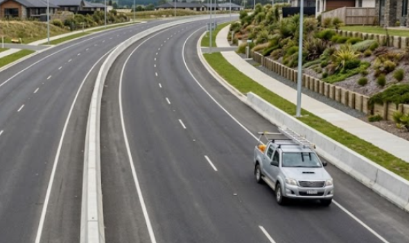 Roading Contractors Christchurch completing road construction and site preparation for a new development
