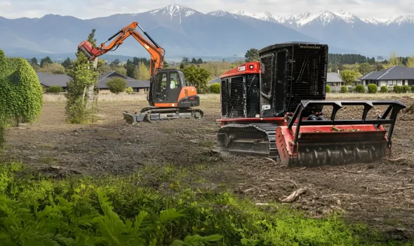 Safe and Efficient Site Clearance | Earthworks Christchurch At Earthworks Christchurch, we do Land Clearing with safety and efficiency, ensuring Christchurch construction sites are cleared quickly and responsibly for new developments.