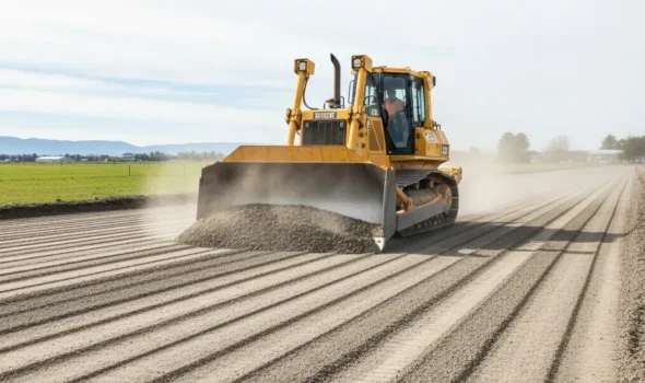 Reliable Site Levelling And Scrapes By Earthworks Christchurch Professional site preparation featuring heavy machinery performing precise ground levelling and surface scrapes by Earthworks Christchurch.
